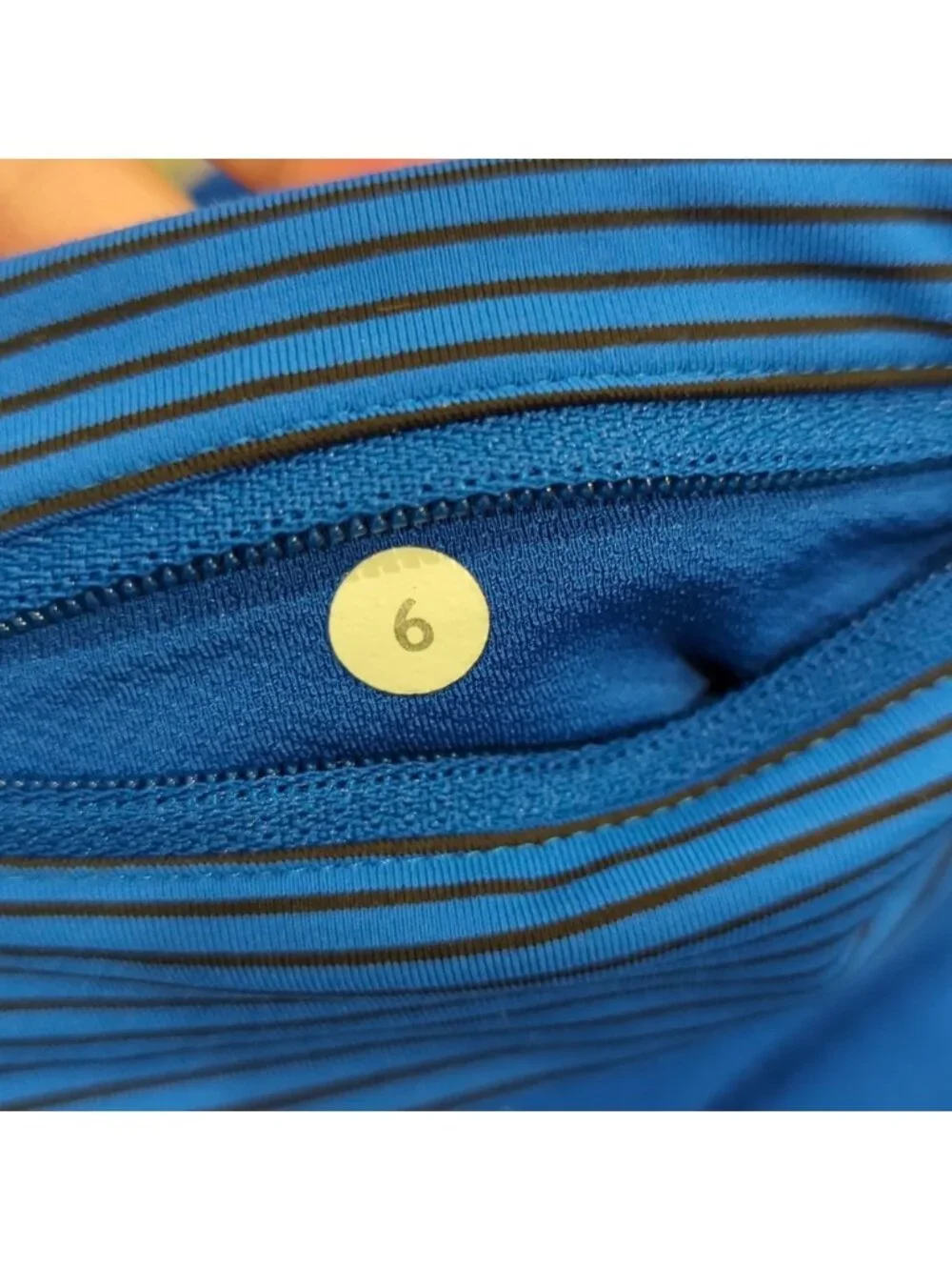 Lululemon Speed Tight *Brushed Interlock Baroque Blue / Mini Hyper Stripe Baroq